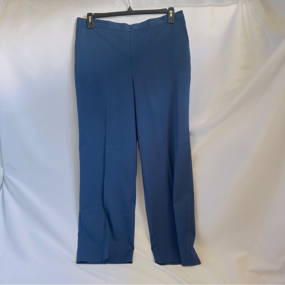 NWT Alfred Dunner Cape Hatteras 2015 Navy Pants Proportioned Short SZ 16 Pull On